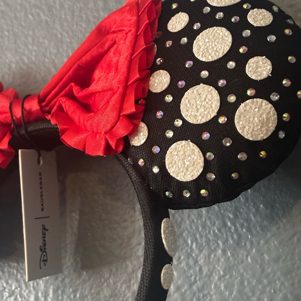 Disney Baublebar Minnie Mouse Polka Dot Ears Headband - Picture 5 of 12